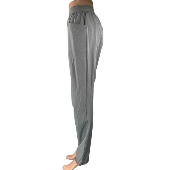 Patagonia Women's Gray Elastic Waist Straight Tapered Windbreaker Sweatpants 10 - Picture 2 of 5